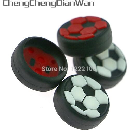 ChengChengDianWan 50pcs/100pcs Football team colorful Cap Thumb Stick Joystick Grip For PS4 PS3 Xbox360 Controller High Quality