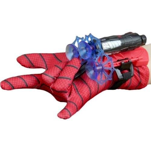 Disney Spiderman Toys Plastic Cosplay Spiderman Glove Launcher Set With Original Box Funny Toys for kids Boys Birthday gifts