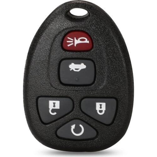 Jingyuqin Remote Car Key Shell Cover Case Styling Fob Blank For G-M Pontiac Buick Keyless Entry Case 5Buttons Rubber Pad