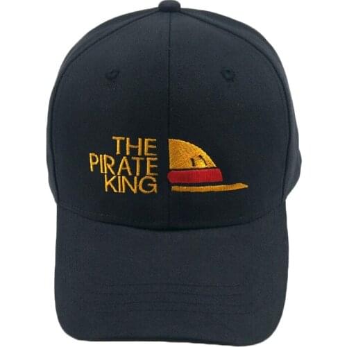 Pirate King Dad Hat Cotton Embroidery Luffy Hat Baseball Cap Anime Fan Hats Womens Mens Outdoor Movement Baseball Cap TG0020