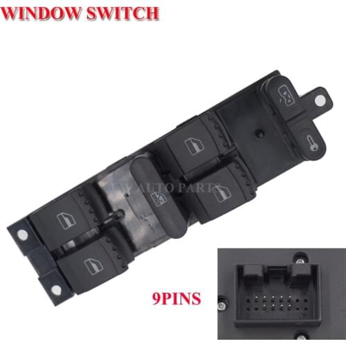 Window Master Switch Button Console For Volkswagen Golf Jetta Bora Passat B5 Seat Leon Toledo 1999-2006 1J4 959 857 D 1J4959857D