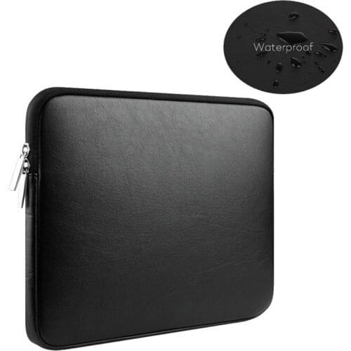 Leather laptop bag for 2020 Macbook Air 13 Pro Retina 11 12 15 inch notebooks case for Huawei Matebook xiaomi Shell pouch sleeve