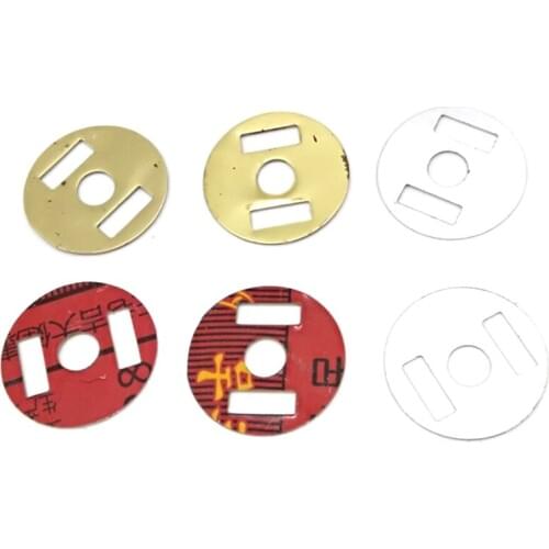 18mm Round Washers Sheet for Magnetic Snap Case Twist Tuck Lock Purse Feet