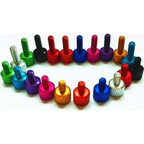 M3x16/18mm Thumb Knurled Screws Multicolour Adjust Bolts Screw Aluminum alloy 4PCS