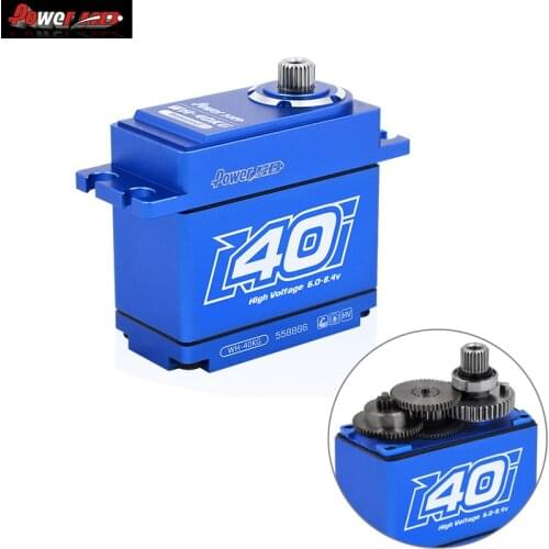 Power HD WH20 30 40kg HV 6.0-8.4V Large Torque Waterproof Digital Servo for Traxxas Trx4 Rc Climbing Car Rc Car Parts
