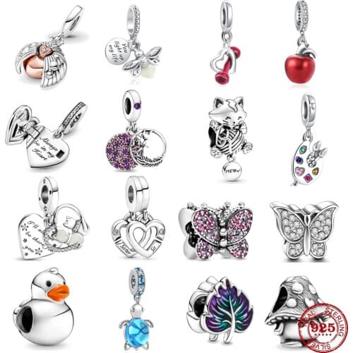 2021 Newst Glow-in-the-dark Firefly Dangle Charm Pendant Beads fit Original Pandora Charms Silver 925 Bracelet DIY Women Jewelry