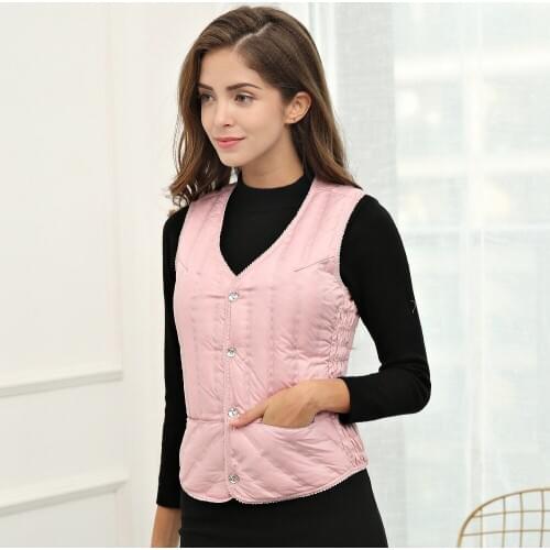 New product 2017 winter warm womens down vest high quality Brand Casual Female Sleeveless Cotton Vest Jacket Plus Size