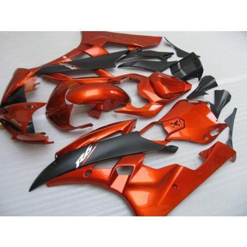 B Custom Special Decals Motorcycle 06 07 YZF R6 2006 2007 Fairing Body Red black For Ymaha ABS Fairings Kit Free