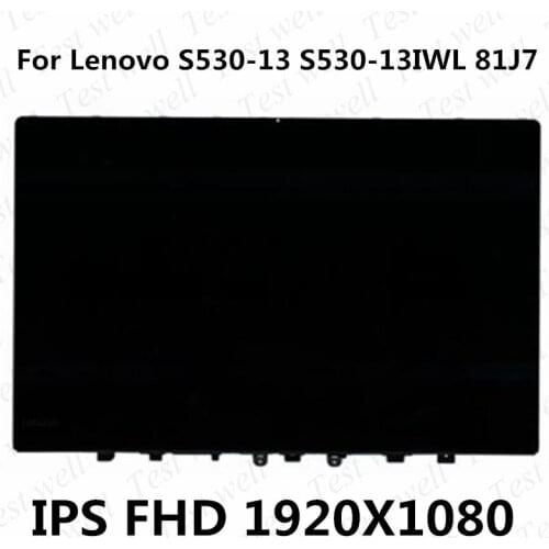Original 13.3'' For Lenovo S530-13 S530-13IWL 81J7 FHD 1920X1080 NO-Touch Display Digitizer Screen 5D10S39557 assembly