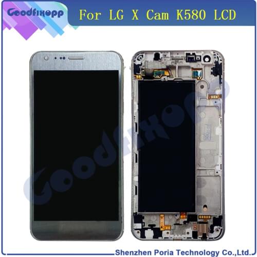 Original LCD Display For LG X Cam K580 LCD Touch Screen Digitizer With Assembly Original Replacement Parts For LG X Cam K580