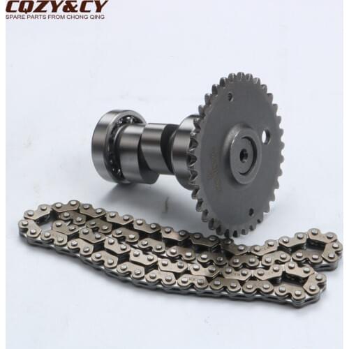 Scooter camshaft & 82 chain for GY6 50cc 80cc 100cc 139QMB 139QMA 4 stroke