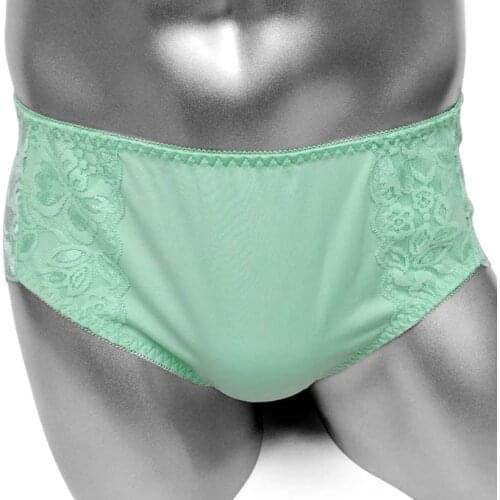 Sissy Lace Brief Panties Underwear for Men Sexy Lingerie Soft Hot Bikini Sissy Panties Briefs Sexy Men Erotic Underpants