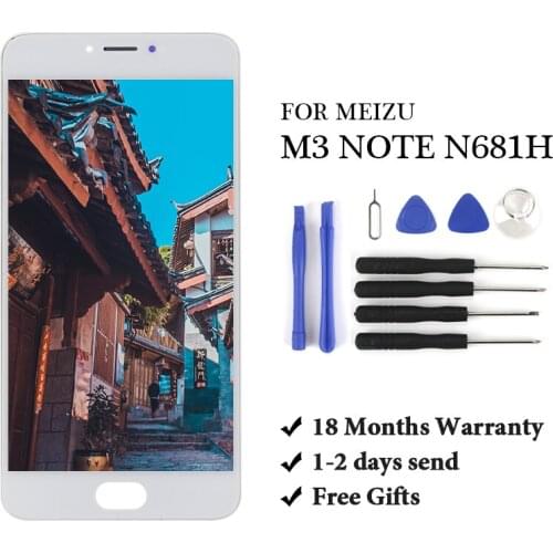 1pc LCD For Meizu M3 Note M681H Lcd Display Screen Replacement For Meizu M3 Note M681H Digiziter Aseembly For Meizu M3 Note LCD