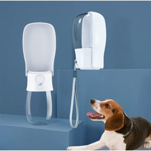 Pet Dog Outdoor Water Bottle Foldable Drinking Bottles Dispenser Drink Feeder Travel Portable Drinking Cup Pet Products 280ML