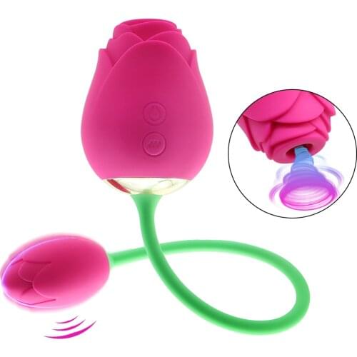 Vibrators for Women Rose Clit Sucker Powerful Clitoris Stimulator Vacuum Sucking Female Vibrating Love Egg Sex Toy for Adults 18