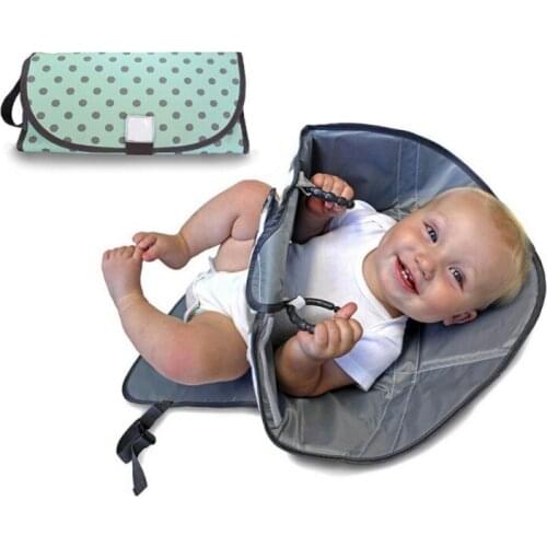 Waterproof Portable Travel Home Change Pad Changing Mat 3-in-1 Organizer Bag Baby Diaper