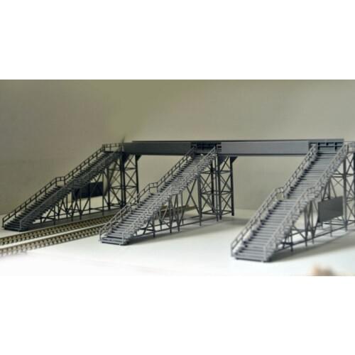 1/87 Model Train ho scale diy architectural footbridge material sand table model kit materials Free Shipping