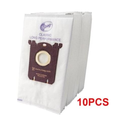 10 adet/grup elektrikli süpürge torbaları S çanta toz çanta aksesuarları Philips kasırga elektrikli süpürge filtre ve toz torbal