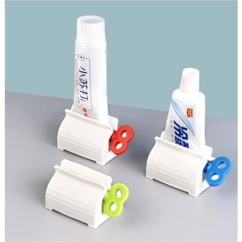 2PCS Home Plastic Toothpaste Squeezer Tube Easy To Use Dispenser Rolling Holder Bathroom Supply Tooth Cleaning Accessories
