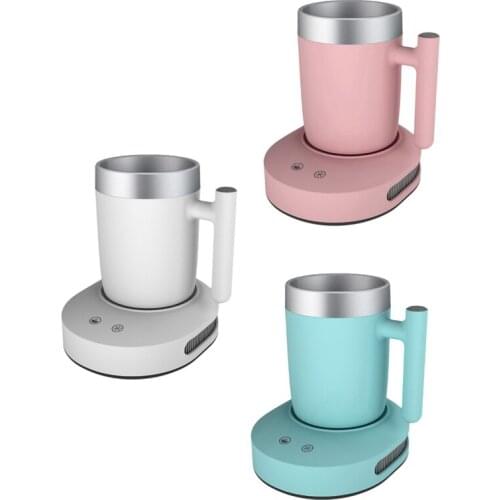 2 in 1 Cup Cooler or Warmer,Coffee Tea Drinks Water Milk Desktop Heater Heating or Cooling Beverage Temperature