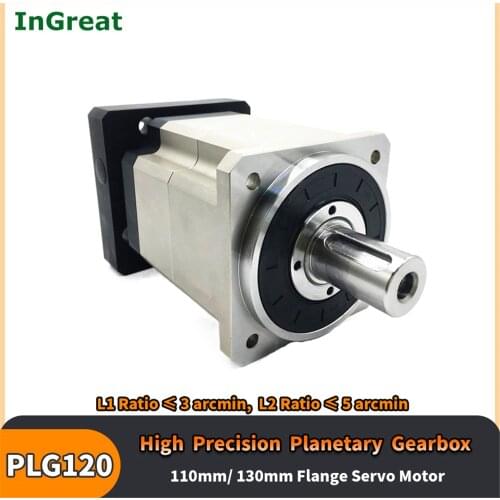3:1,10:1-100:1 Ratio Helical Gear Gearbox 19,22,24mm Input High Precision Planetary Reducer for 110,130mm Servo Motor Welding