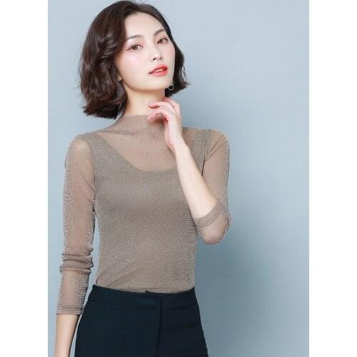 Женские прозрачные рубашки AOSSVIAO China At AliExpress