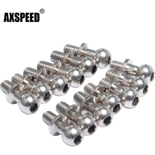 AXSPEED 1 Set Ball Head Link Track Rod End Ball Head Holder Tie Rod End Hole for 1/10 Scale Racing Drift RC Crawler Car