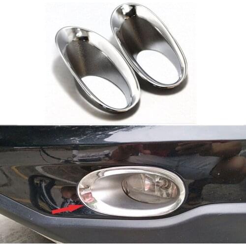 BBQ@FUKA Chrome Front Fog Light Lamp Bumper Cover Cap Trim Auto Exterior Part Accessories Fit for Honda CR-V CRV 2010-2011