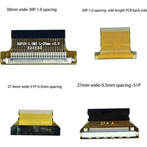 BONATECH 2K 4K FPC EDP 30P 51PLVDS turn FPC flat cable Adapter Board Converter Connector for Samsung LG AU Huaxing Optoelectroni