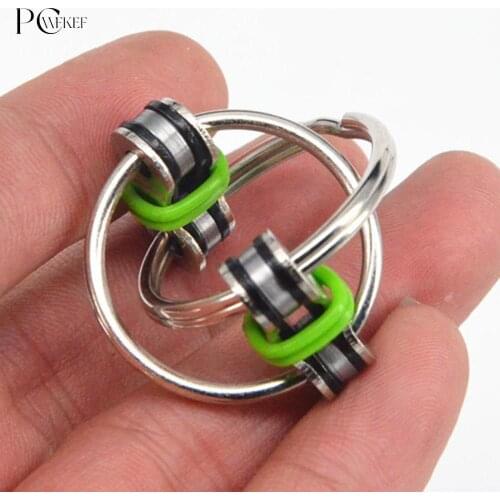 Key Ring Hand Spinner EDC Fidget Toy For Autism Spinner Reduce Stress 5.5*2.8cm