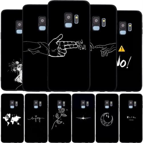 Bags Bumper Black Silicone Phone Case For Samsung S21 S20 A11 S10 S10E S9 S8 Plus Lite Note10 Note20 Ultra TPU Cover