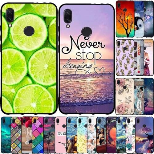 For Xiaomi Redmi Note 7 Case Flower Animal Cover Silicone Case For Redmi Note 7 Pro Note7 Bumper Shockproof Phone Case Coque