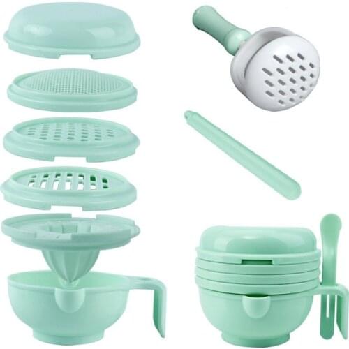 Baby Grinding Food Supplement Feeding Grind Food Dishes Hygiene Kit Infants Handmade Manual Plate Cooking Tools