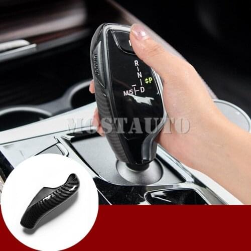 For BMW 5 Series G30 G31 ABS Center Console Gear Shift Knob Trim Cover 2017-2020 1pcs Car Accessories Interior Car Decor