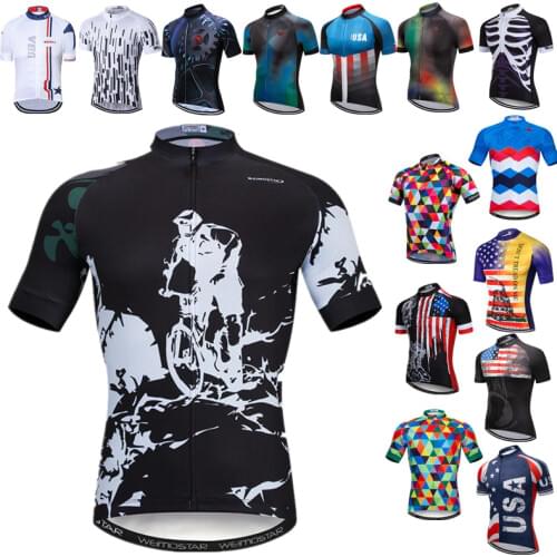 Weimostar Mountain Bike Jersey Tops Men 2021 Pro Team Cycling Jersey Breathable Bicycle Shirt Racing Cycling Clothing For Man