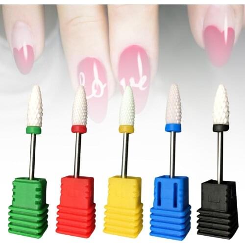 Ceramics Milling Cutter Nail Art Drill Bit Electric Polishing Manicure Pedicure Machine Tool Nail Art Tools