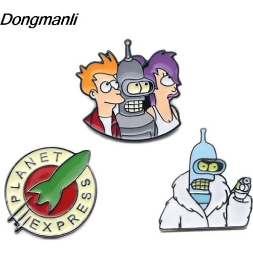 LT146 Anime Icons Figures Jacket Enamel Pins and Brooches for Women Men Lapel Pin Backpack Bags Badge Gifts