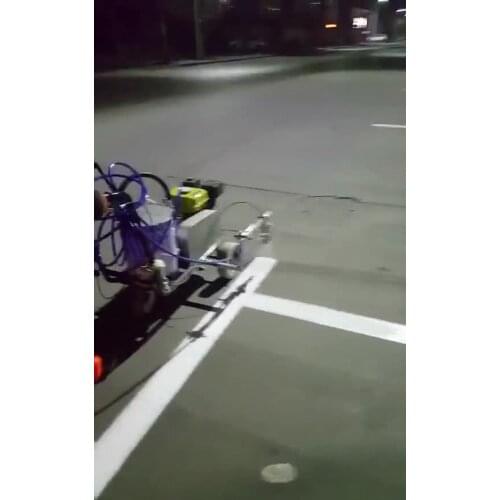 Football field cold paint road line marking machine