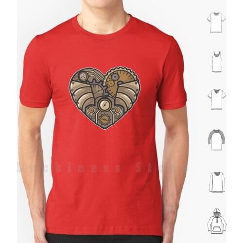 Mechanical Watch Clock Heart For Engineers Pattern T Shirt DIY Cotton Big Size S-6xl Mechanical Engineers Engineering Student