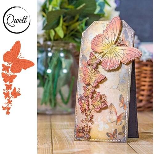 QWELL Butterfly Metal Cutting Dies for Scrapbooking and Card Making Paper Embossing Craft New 2019 die cuts