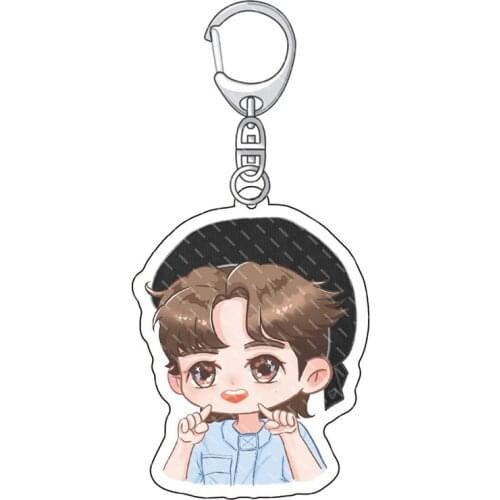 Trendy WORD OF HONOR Shan He Ling Wen Kexing Zhou Zishu Acrylic Key Chain Decoration Collection Key Ring Toy Cosplay Gifts