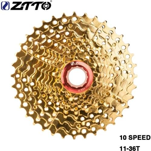 MTB 10 Speed Gold Freewheel Cassette 10 velocidades 11 36T Golden 10v Flywheel Sprocket For M610 XT M785 SLX M670 M975 K7 NX GX