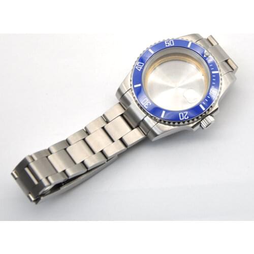 Mens Watch Case 40MM Waterproof Swimming Fit ETA2824 Japan NH35 Automatic Movement Sapphire Glass SS Band Mechancal Wristwatches