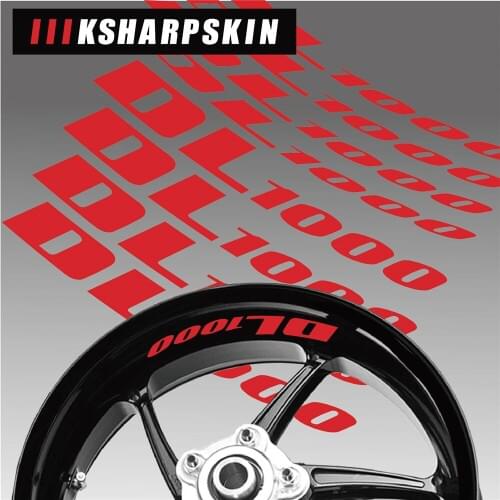 Motorcycle wheel stickers decorative decals reflective waterproof trend frame decals for SUZUKI DL1000 dl 1000