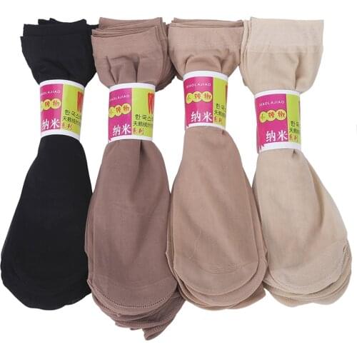 10 pcs /lot Women Summer Socks Women Crystal Short Socks For Woman 2019 Female Elastic Nylon Socks & Hosiery