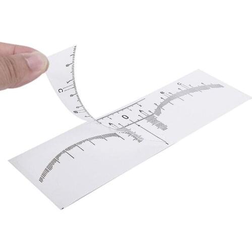 Disposable Adhesive Eyebrow Ruler Guide Sticker Tape Semi-permanent Tattoo Template Measure Beauty Tool