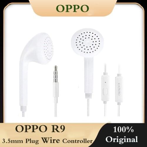 Original OPPO R9 In-Ear Headsets with 3.5mm Plug Wire Controller OPPO R15 OPPO Find X F7 F9 OPPO R17 5.0