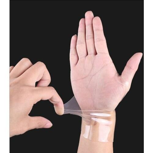 Transparent Wristbands for Men Women Basketball Badminton Sports Sprained Mouse Hand Wrist Protection Ultra-thin Gloves