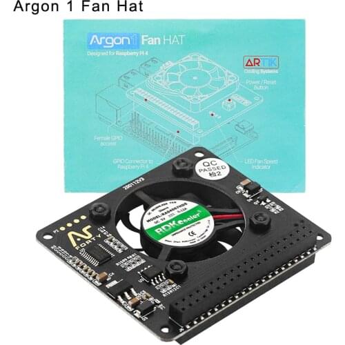 Raspberry Pi Argon Cooling Fan Hat CPU Cooler 65 x 57mm Small Exhaust Cooling Board for Raspberry Pi 4 Model B/3B Plus /3B / 2B