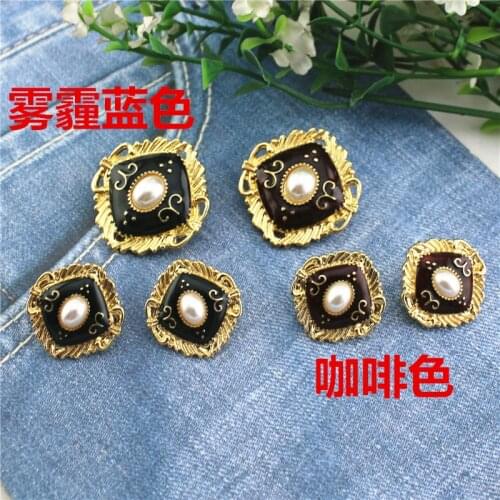 Restoring ancient ways in Europe and America pattern haze blue baroque pearl brooches earring pins female temperament